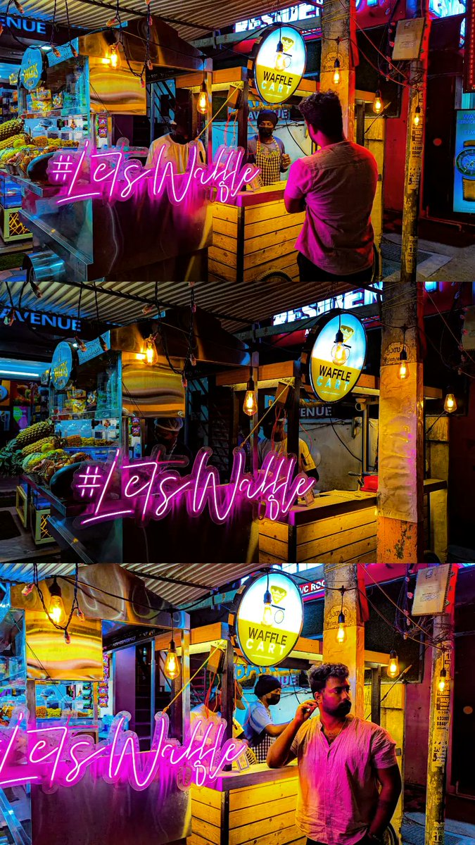 GOKUL4am's tweet photo. WAFFLE CART
.
.
.
@madebygoogle @Lightroom #nightlife #Foodie https://t.co/PDq6jP73hk