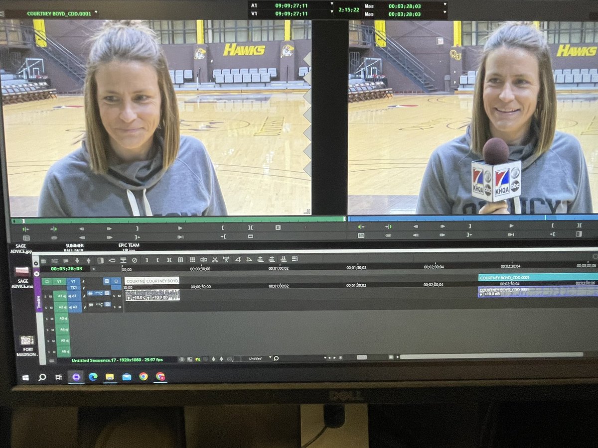 ChrisDuerr's tweet image. With the dust settled a bit on her move, I spent some time on Thursday catching up with @boyd_courtney and talking the future of @QUHawksWBB 

Story coming your way tonight at 6pm @KHQA