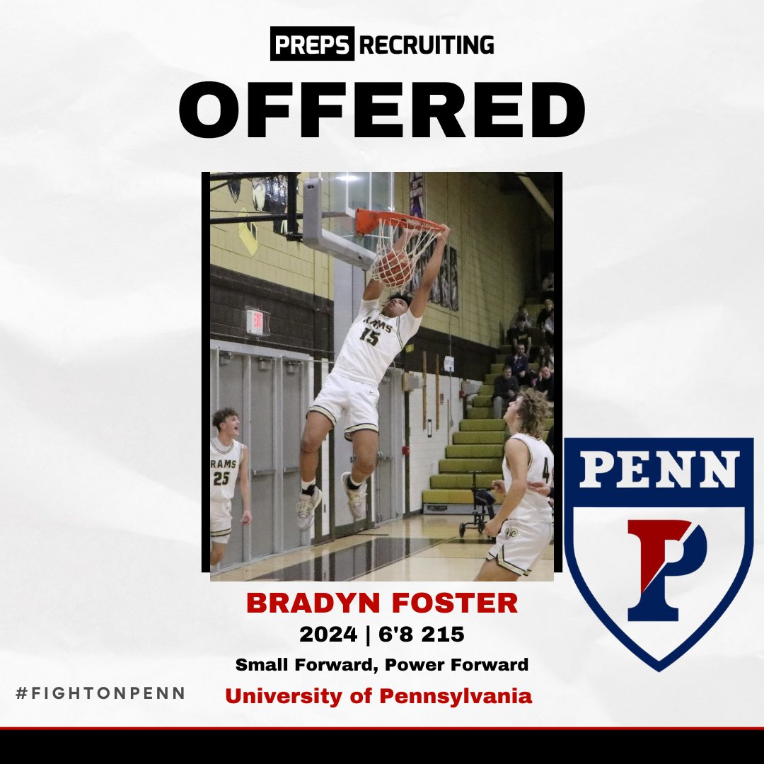 Celebrating wins from our athletes! 🎉⚾

Congratulations to SF, PF Bradyn Foster on receiving an offer from University of Penn!

#highschoolrecruits #collegerecruiting #getrecruited #scholarshipoffers #basketballrecruits