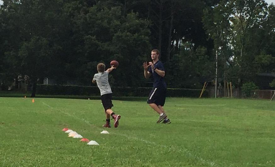 5 years ago….learning the option from one of the best to ever do it at @LBHSfootball @Jared_bernhardt! SO excited for our preseason game in a few weeks! #QB1 #bigshoestofill #P5