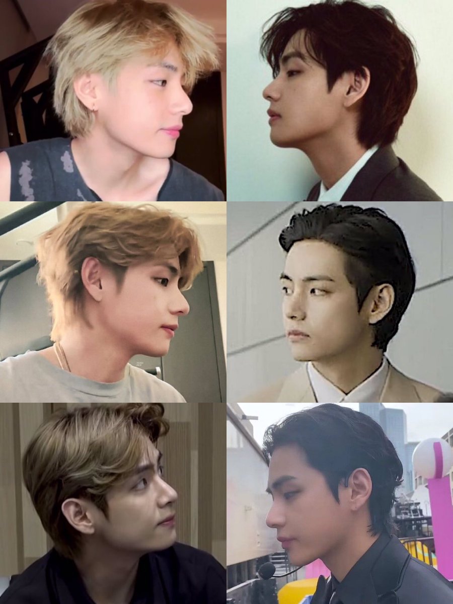 taehyung’s side profile is insane