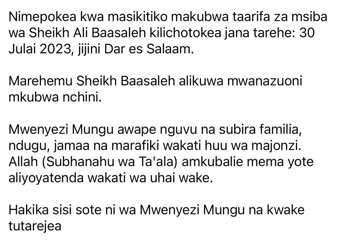 Dr Hussein Ali Mwinyi (@drhmwinyi) on Twitter photo 