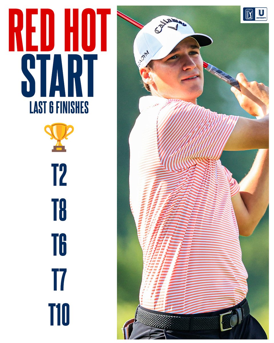 Making History 📖

With his T10 finish @NV5Invite, <a href="/adrienddc/">Adrien Dumont de Chassart</a> has tied the record for the most consecutive Top 10's on the #KornFerryTour.