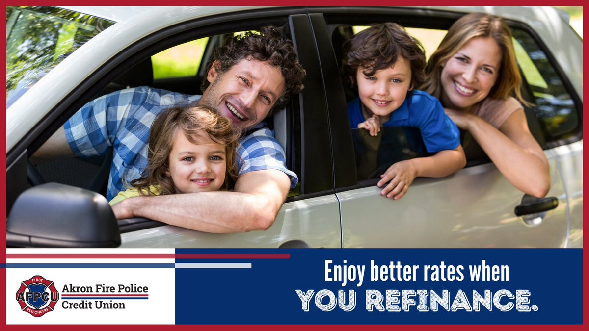 AkronFirePolice's tweet photo. Why pay more for your car when you don't have to? Take advantage of our Auto Refinance, which offers better rates, exceptional products &amp; services not found elsewhere! Refinance your Auto Loan with us &amp; you´ll notice it is the best deal!

Get started: https://t.co/RnM6bqisGa https://t.co/kkso4B3Jet