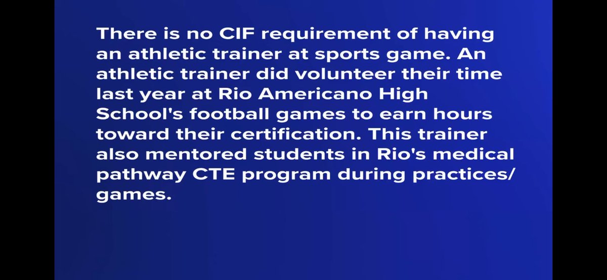 jmorkoch's tweet photo. If your AT is working to "earn hours toward their certification" then they are not an AT. @SanJuanUnified https://t.co/QcGA349J16
