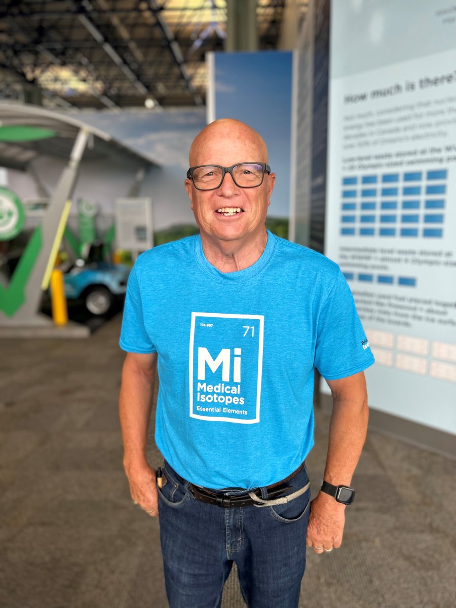 Bruce_Power's tweet photo. In December, Wayne Higgins received a prostate cancer treatment that uses the #medicalisotope lutetium-177, which is produced here at Bruce Power. Last week, he celebrated beating cancer with his family by doing a bus tour to learn about where it all starts. https://t.co/FiNk7ECd3O