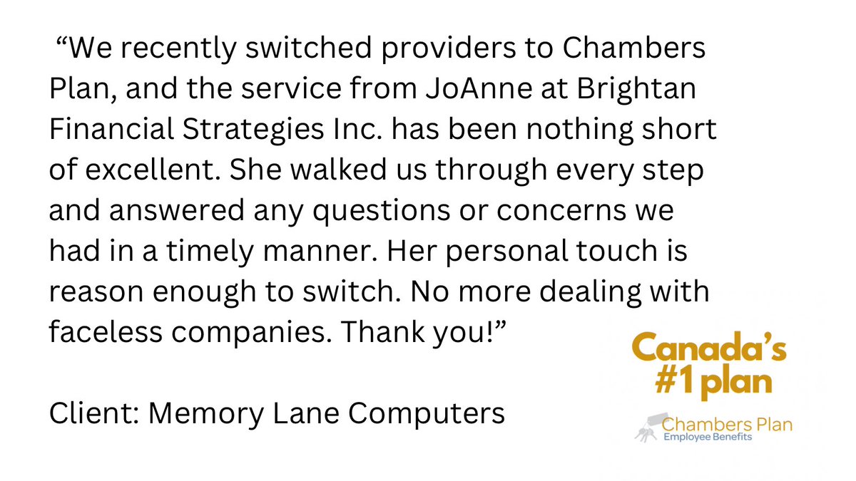 Chambers_Plan's tweet photo. Here’s some great feedback from a small business in Medicine Hat! Looking at switching providers?

👇🫶

#testimonal #chambersplanpr https://t.co/Ev2arw3oVo