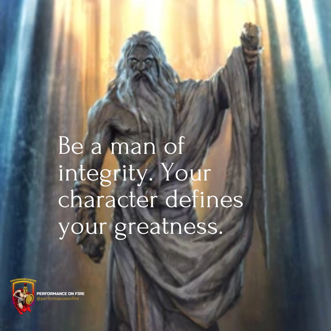 OnPerformance's tweet photo. Be a man of integrity. Your character defines your greatness.
Unlock a deeper understanding of your true potential by following @OnPerformance
#ManOfIntegrity #CharacterDefinesGreatness #BeYourBestSelf #StrengthInCharacter #EmbraceIntegrity #LeadWithHonor #NobleCharacter #IntegrityMatters #BuildYourLegacy #StandForWhatIsRight #EmbodyExcellence #RespectAndHonesty #BeYourTrueSelf #EthicalLeadership #ValuesDefineYou #IntegrityFirst #WalkTheTalk #LiveWithHonor #LeadByExample #BeGuidedByValues #EarnRespect #BeTheRoleModel #IntegrityInAction #CharacterCounts #StayTrueToYourself #BeGreatThroughCharacter #UpholdValues #BeTheDifference #ChampionOfIntegrity #performanceonfire