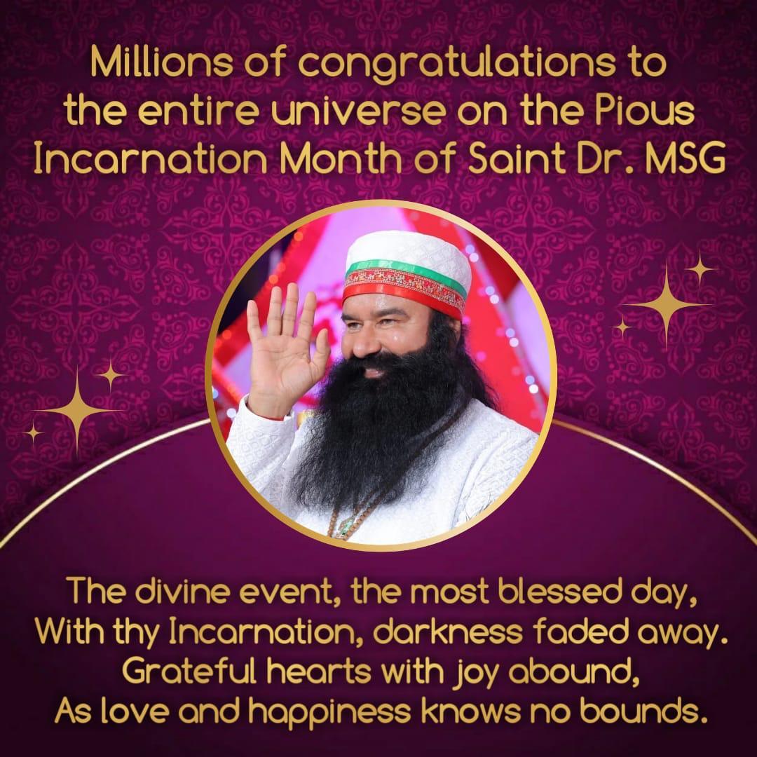 amolpreet7's tweet photo. Saint MSG ने हमेशा लोगों को ज्ञान योगी व कर्मयोगी बनने की प्रेरणा दी है व समझाया है कि हमें हक हलाल की मेहनत करते हुए ईमानदारी के रास्ते पर चलते हुए अपना जीवन यापन करना चाहिए व हमेशा दूसरों की निष्पक्ष रूप से सेवा करनी चाहिए।
#SaintMSGBirthMonth
#GratitudeForSaintMSG https://t.co/o3lL6rFaiK