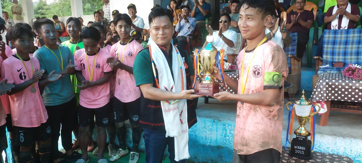 NMongku's tweet photo. Had the opportunity to graced the kheti RONGHOAN FOOTBALL TOURNAMENT 2023 at Kheti Village KHONSA @PemaKhanduBJP @NatungMama @OfGoap @SportsDept_GoAP @MyGovArunachal https://t.co/4XcmJNAZZZ