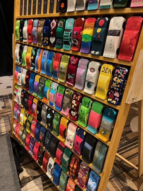 VictoryJunction's tweet photo. Thank you to our friends at SEMA and with SEMA Cares! The kids at VJ love the Pinewood Derby and we love y'all! 💙💚💛❤️ @SEMAMembers #SEMACares https://t.co/skJoGrCvde