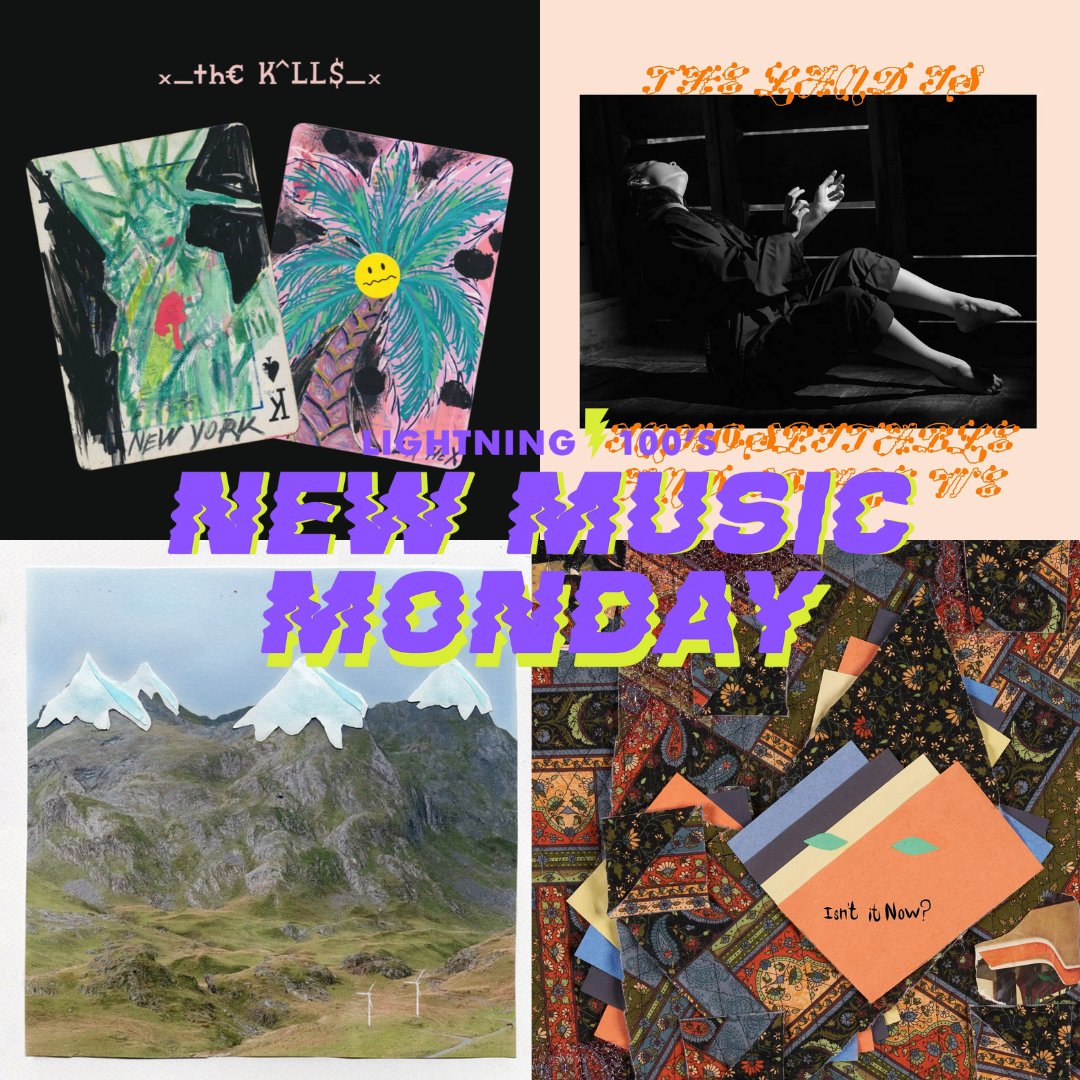 Great news, we have new music from @TheKills! And @mitskileaks, and @buckmeek, and @sopharela, and so many more great artists. Keep up with it all tonight at 8pm during New Music Monday with @Steph_Lesher ⚡️