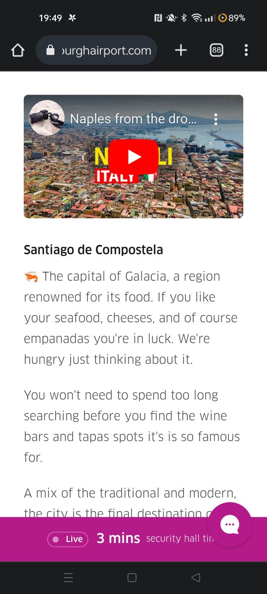 MissJMcCue's tweet photo. @EdinburghAirpo1 you have mispelled Galicia. As a proud region, often forgotten, I'm sure they would appreciate the correction. An amazing region, Santiago and A Coruña as well! #visitgalicia #galicia https://t.co/WKdjqJlhZE