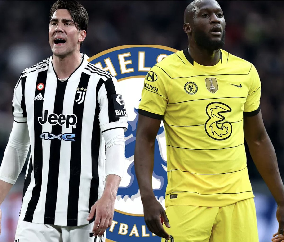 DeadlineDayLive's tweet photo. 🚨 Chelsea are considering a swap deal with Juventus for Romelu Lukaku and Dušan Vlahović. 🔄

(Source: @DiMarzio ) https://t.co/qxrNkvb6xS