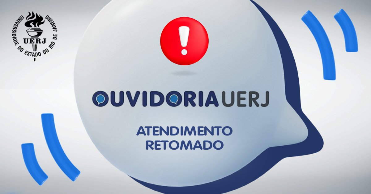 uerj_oficial's tweet image. Os atendimentos da Ouvidoria-Geral da Uerj foram retomados nesta segunda-feira (31). Entre em contato pelo site: ouvidoria.uerj.br

#Uerj #Ouvidoria #FalaBr