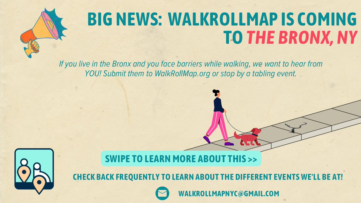 Hey #Bronx residents! Do you walk during your daily routine? We are researchers crowdsourcing data from residents like YOU. We want to hear about barriers you face while walking in your neighborhood.