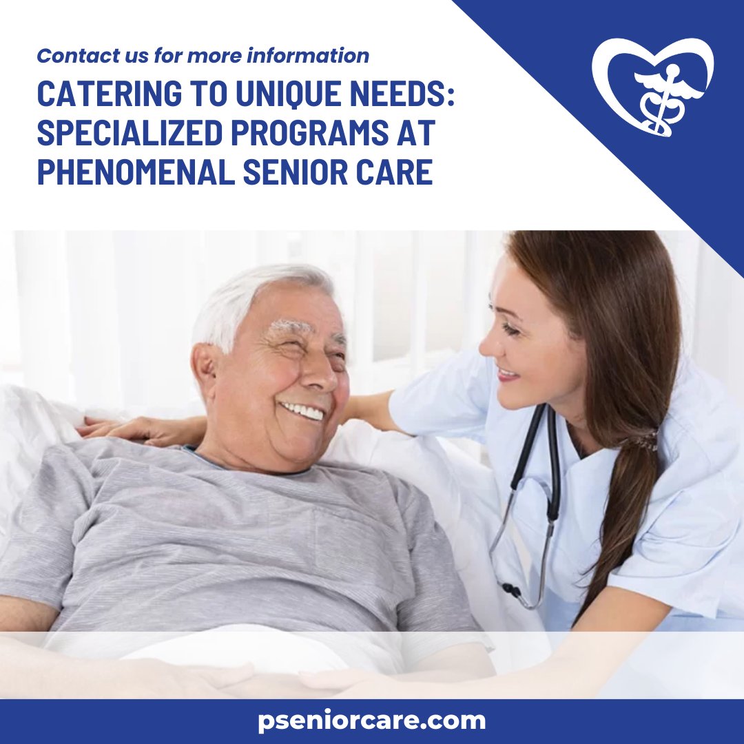 Senior_Care_Phe's tweet image. Discover the benefits of Specialized Programs at Phenomenal Senior Care. Visit us at pseniorcare.com for an in-depth look! 

#SpecializedPrograms #SeniorCare #Wellbeing #QualityOfLife #PhenomenalSeniorCare