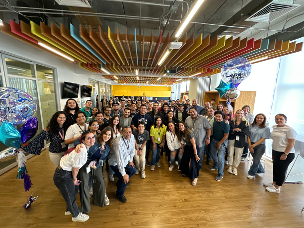 EPAMSystems's tweet photo. Happy Anniversary @EPAM_Mexico! 🎉
Congratulations on celebrating 8 years of Engineering Excellence! Woot woot 🙌
Join our growing team in #Mexico or any of our 50+ locations worldwide 🌎: https://t.co/bbDHCZ7MqC
#Careers #ITjobs #InsideEPAM #EPAMMexico https://t.co/szkGAuUZQD