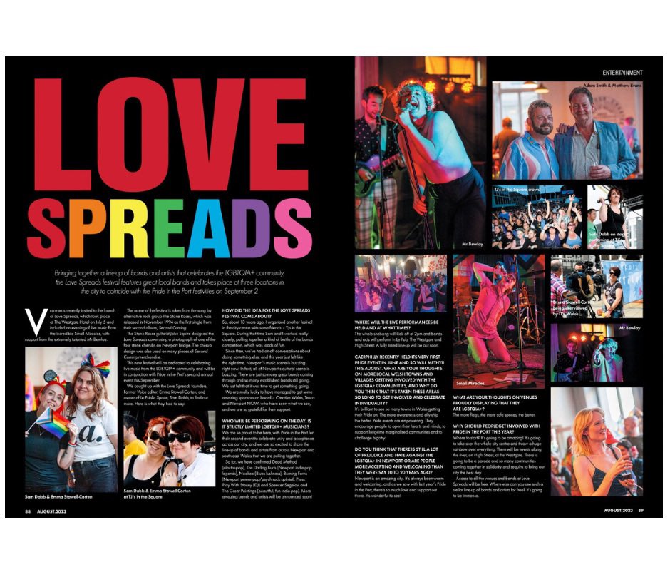 Who’s checked out the rather splendid write up that @WeAreVoice did of the Love Spreads launch from earlier this month. 

We’re about ready to put a playlist together to get y’all in the mood for the big day- who’s downloading it? 🏳️‍🌈🏳️‍⚧️

#PortHour #LoveSpreads