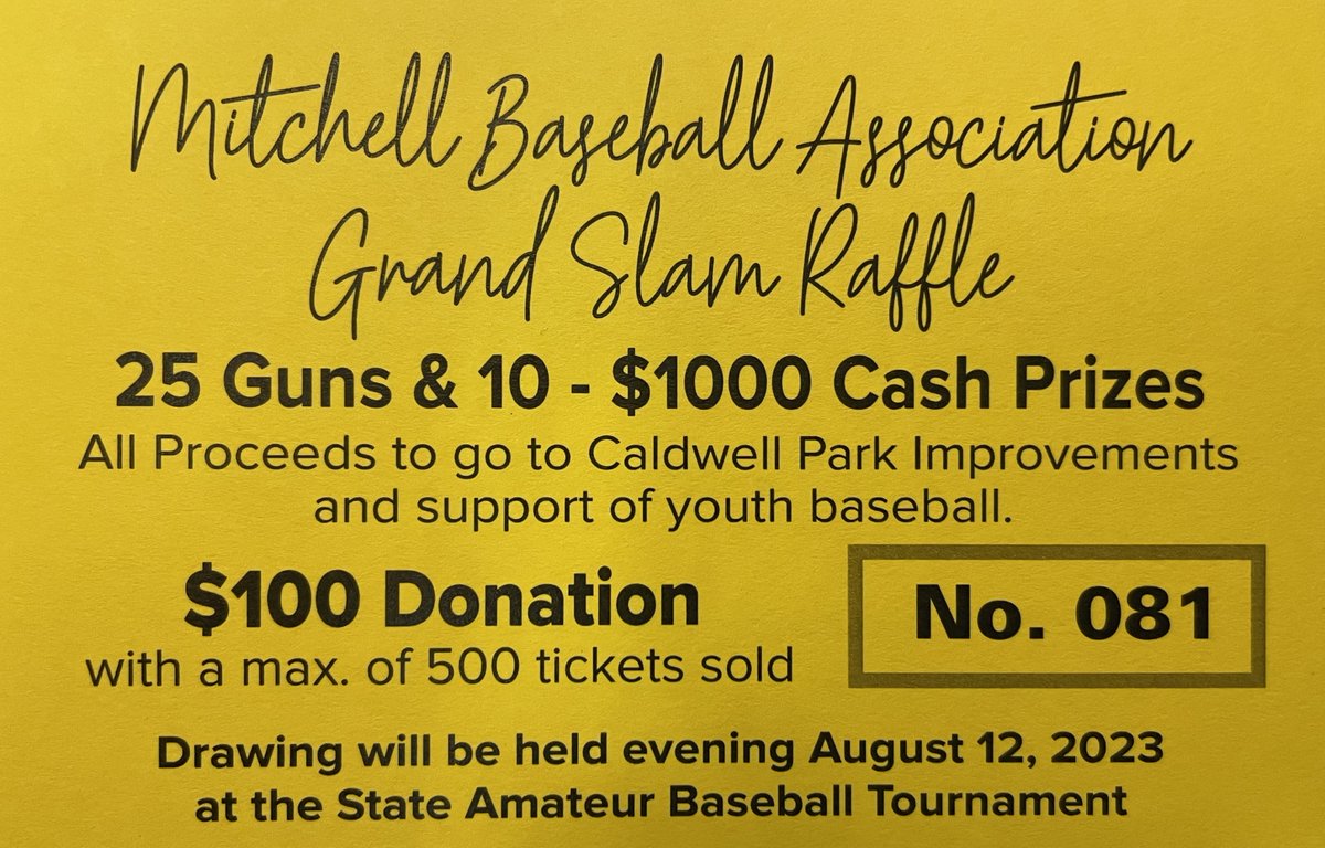 Mitchell Baseball Association tweet media