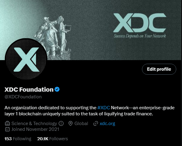 We crossed the 20k followers mark! 🎉

A heartfelt thank you to the growing #XDCNetwork community! Your support fuels our commitment to supporting the growth, development &amp; adoption of the network. 🤝