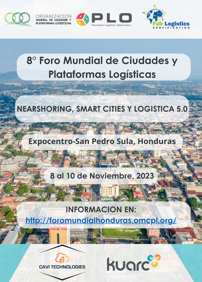 📢 Temas de actualidad mundial como son el Nearshoring, las Smart cities y Logística 5.0 🌎

Inscribirte y has parte de este maravilloso evento internacional En la web, puedes consultar agenda, charlas, registro de ingreso, y mucho más:   lnkd.in/gtgpGCcJ