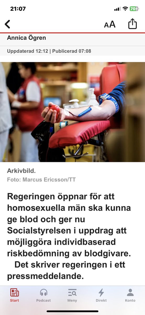 Ska vi ta en stund och inse att idag 2023-07-31 bestämde regeringen sig för att homosexualitet bland män inte är en sjukdom som smittas via blod 👏🏻🤦🏼‍♀️🤦🏻‍♀️ jösses.