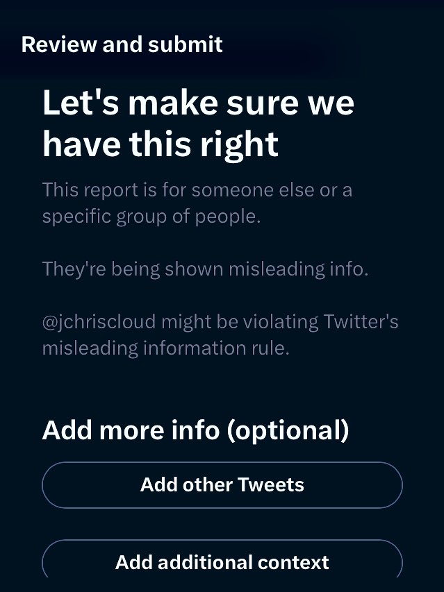 TheFixat's tweet photo. On Elon's 📄 you're allowed to spread misinformation. When reported, glitches happen. Note the "unsolved Mas" shootings of which ZERO are White🤦‍♀️When reporting this bot a page that "doesn't exist" shows up. This is how they communicate! Spreading their own lies @FBI #insurrection https://t.co/druaq9qpw6