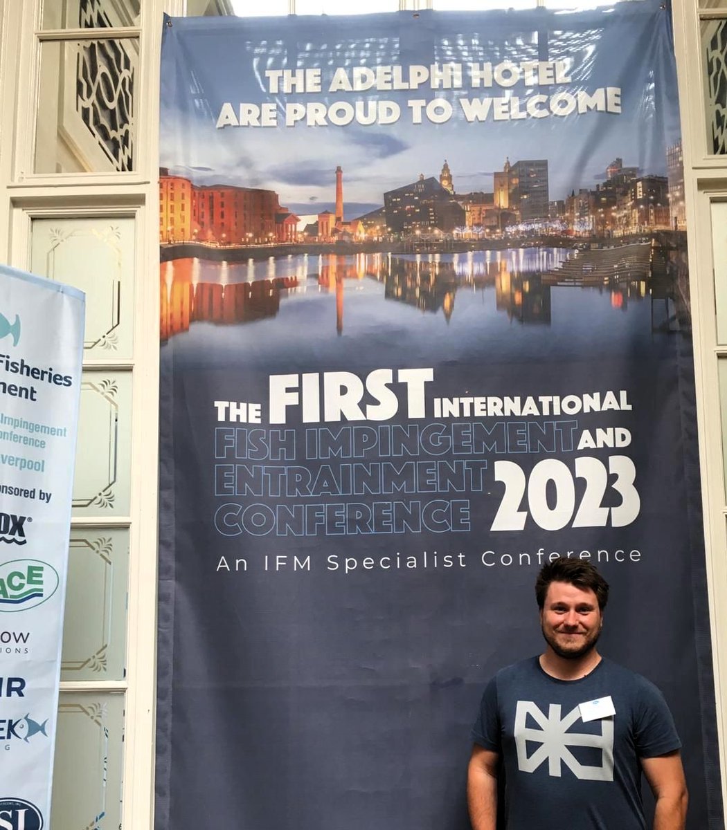 <a href="/InlandFishRG/">Inland Fisheries Research Group</a> member and <a href="/CharlesSturtUni/">Charles Sturt University</a> PhD student Joachim Bretzel shared some of his interesting findings on #fish screens at the First Fish Impingement and Entrainment Conference in Liverpool. Huge thanks to the <a href="/IFMFish/">Institute of Fisheries Management</a> for organizing this great event #fishimp2023
