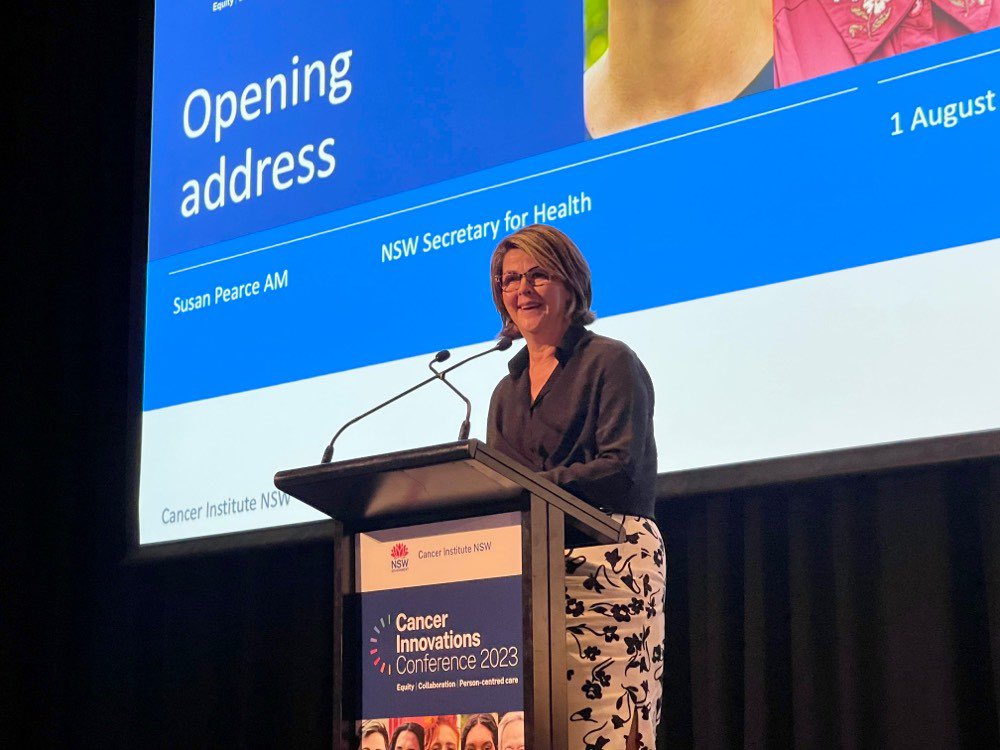 “We need each and every one of you.” - Secretary Susan Pearce shares her personal experience, and our commitment to equity across cancer. #CancerInnovations
