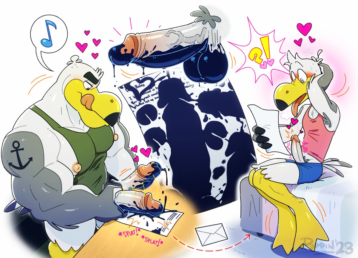 When he sends you love letters 
Even when he's out at sea~💕