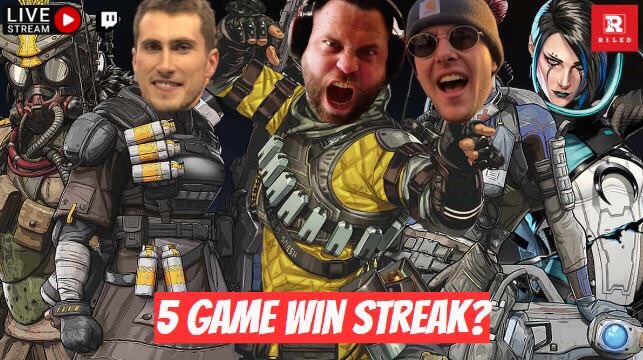 RILEDgaming's tweet photo. We LIVE and ready to get 5 @PlayApex  in a row. Excited to see y’all in chat come hangout!

https://t.co/OY6rgcnnMi https://t.co/WJY91YElJt