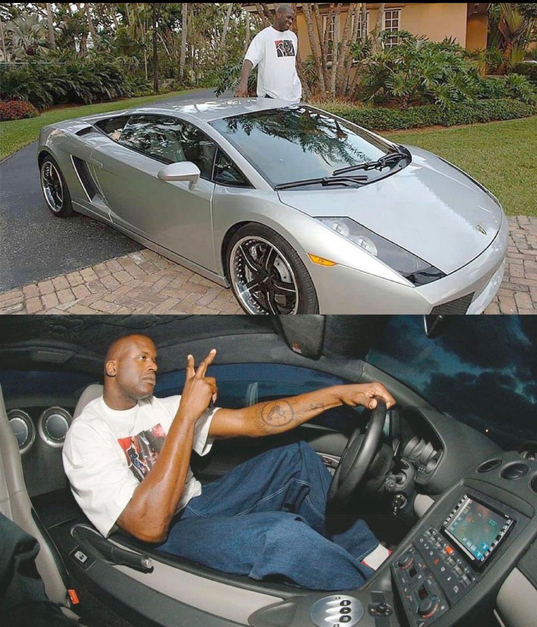 Shtreetwear on X: "Shaq's Custom Extended Lamborghini  https://t.co/tXagBhGkHP" / X