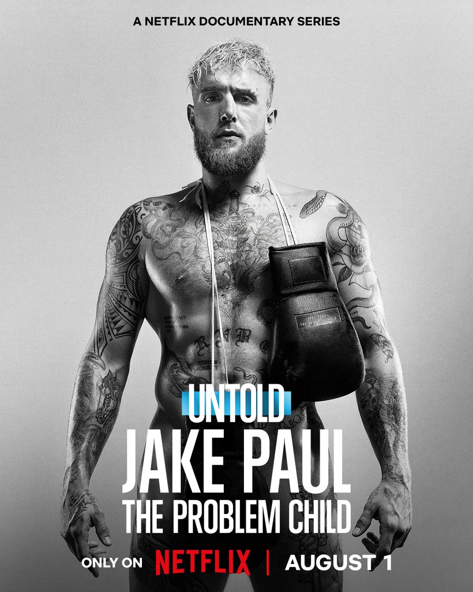 netflix's tweet photo. UNTOLD: Jake Paul the Problem Child premieres in 6 hours! https://t.co/URDfQLG6o1