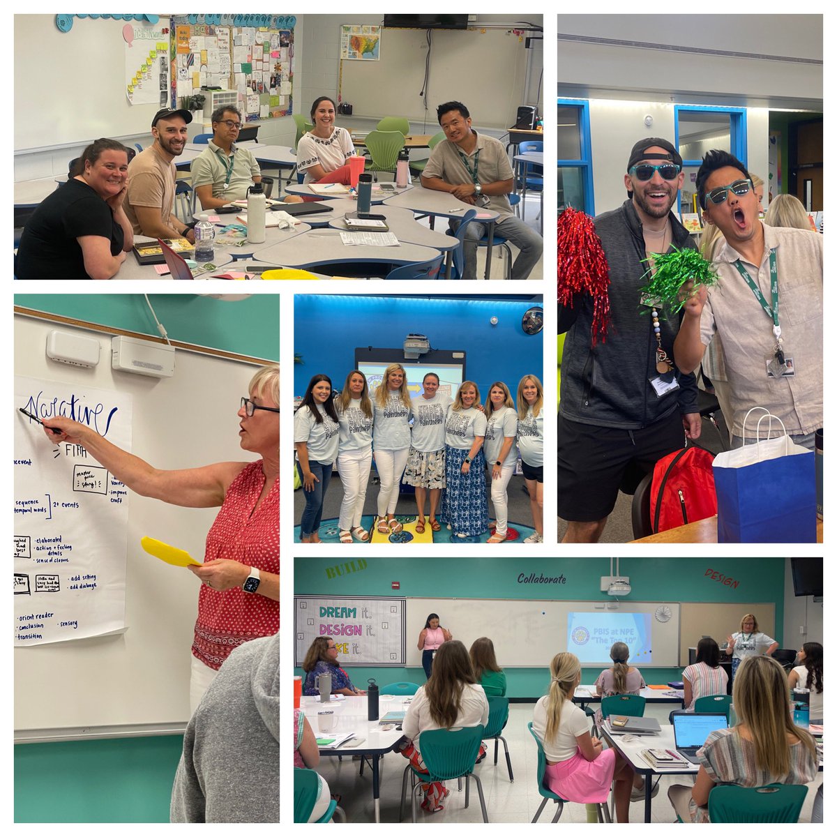 Today was a great first day with staff back in the building! The energy was high! I love our <a href="/npepanthers/">New Prospect Panthers</a> staff so very much! Challenge Accepted! <a href="/FultonCoSchools/">FultonCountySchools</a>  #teachersareback 💛💙