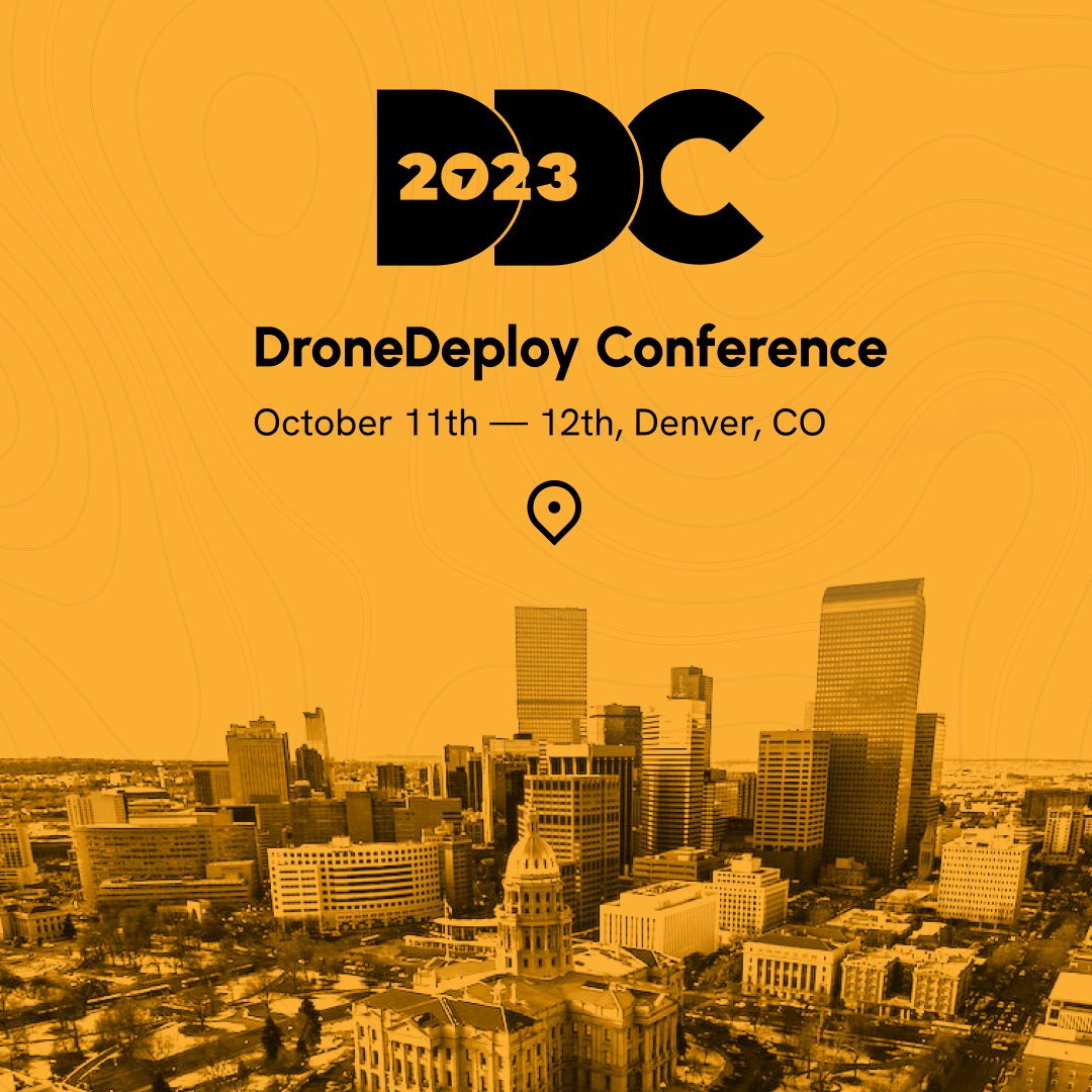 Our annual DroneDeploy Conference is back, and this time we’ll be headed to Denver, Colorado!

Secure your ticket here: bit.ly/3KjDcYU

#realitycapture