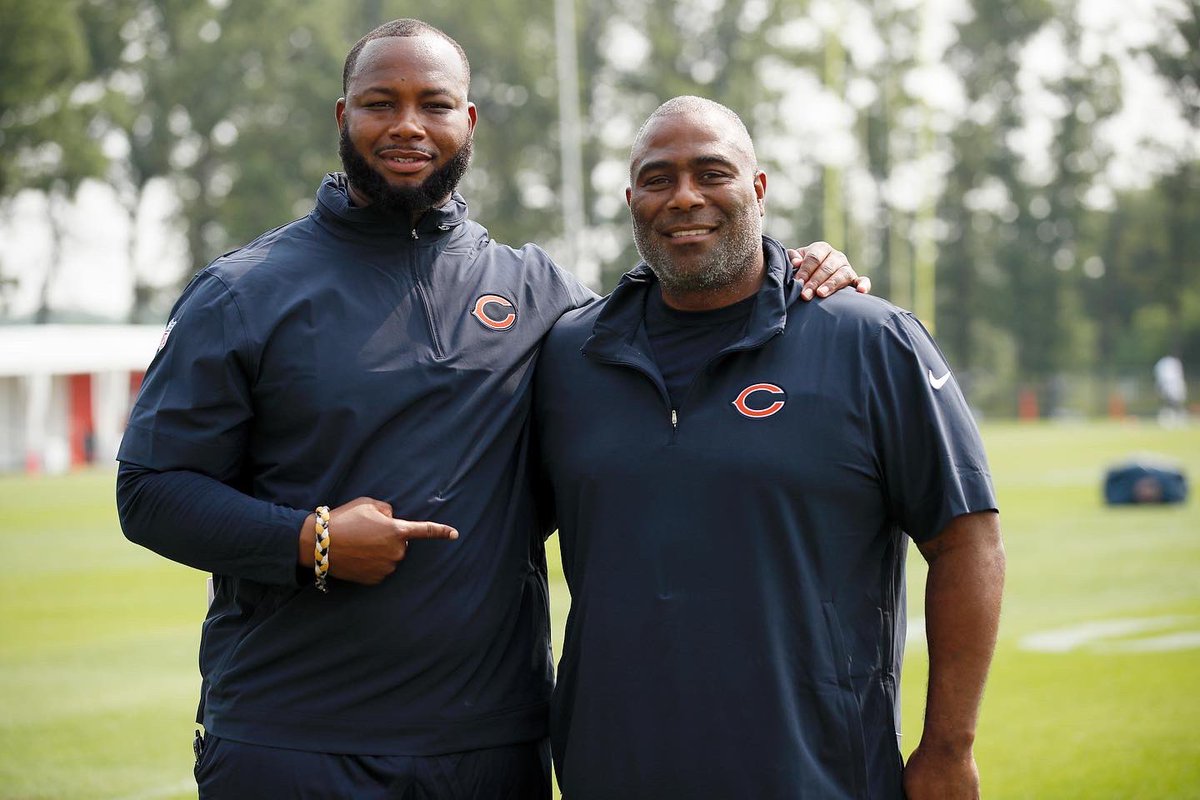 Thanks to the @chicagobears for the hospitality and exposure to learn and grow as a professional during my time in training camp. Special S/O to RB Coach David Walker for our countless conversations and trusting me to coach his RB's like they were my own. #eatemupkats