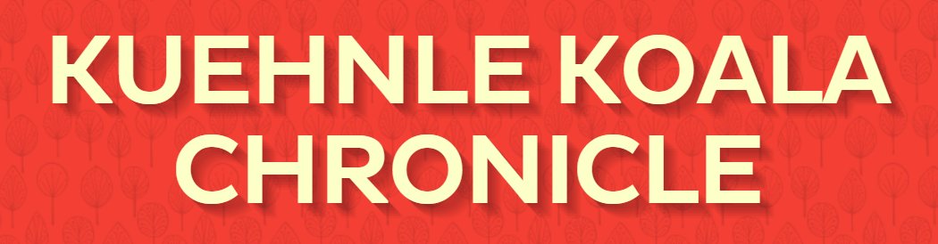KuehnleKISD's tweet photo. The Kuehnle Koala Chronicle 23/24 Issue 1 is out now! Click the link below to get all the details on what is going on at Kuehnle Elementary!

https://t.co/ccv5vxBWOC https://t.co/VCbfTf7LFh