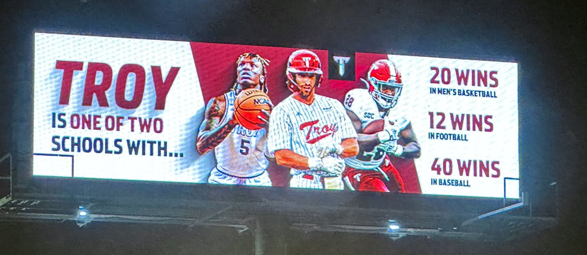 brentjones4's tweet image. 1️⃣ of 2️⃣ schools in the Nation! #OneTROY ⚔️🏈⚔️🏀⚔️⚾️