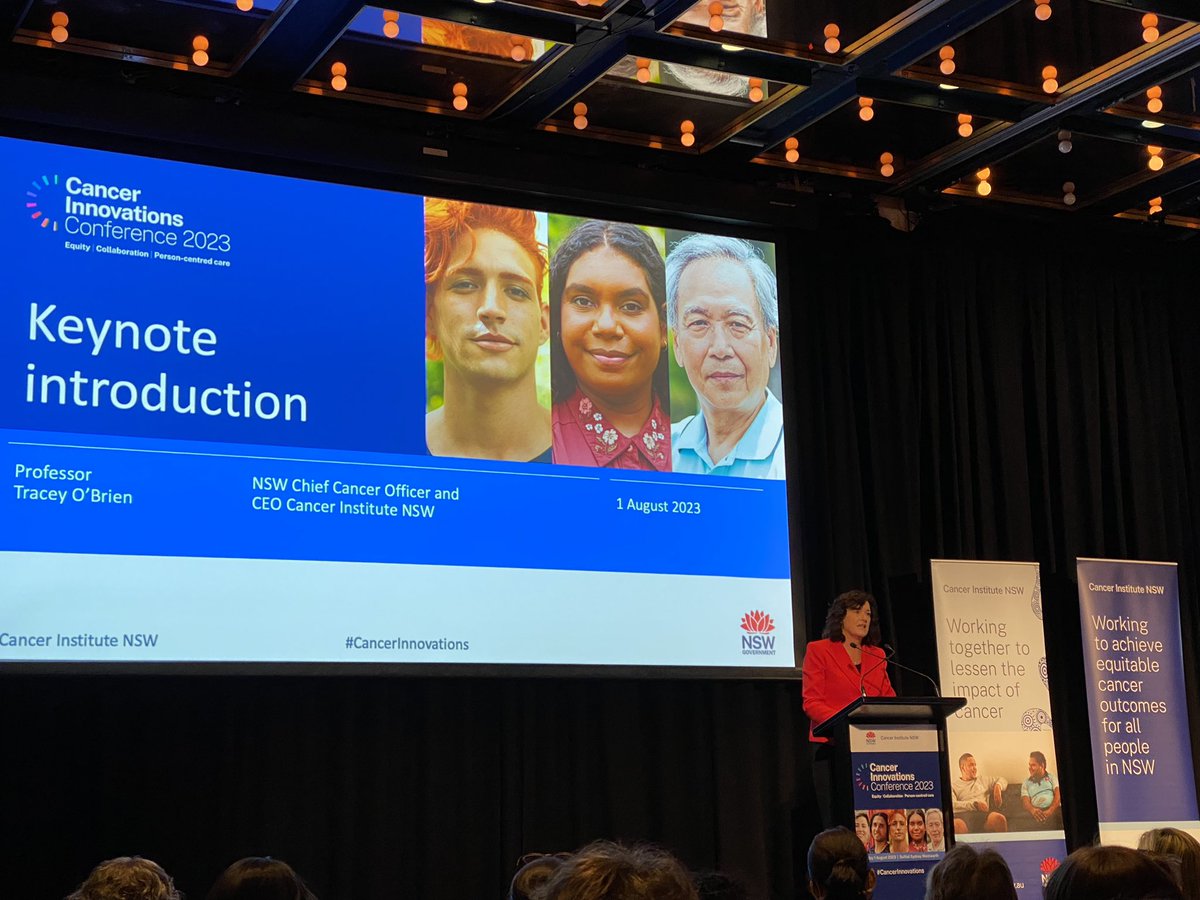 ‘Care tomorrow has to be better than care today’ the mantra that drives @cancerNSW CEO @drtraceyobrien & those attending #cancerinnovations We particularly need to do better for our First Nations communities & other priority populations