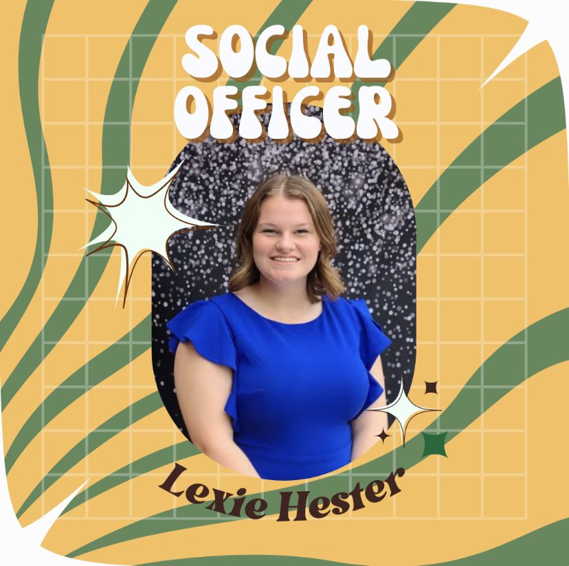 Presenting our NFHS Ranger Player 23-24 Officers!! Starting us off is one of our Social Officers Lexie Hester!! She started off her freshman year in this troupe as tech crew and in her sophomore year became our resident stage manager for all of our productions! #theatreofficers