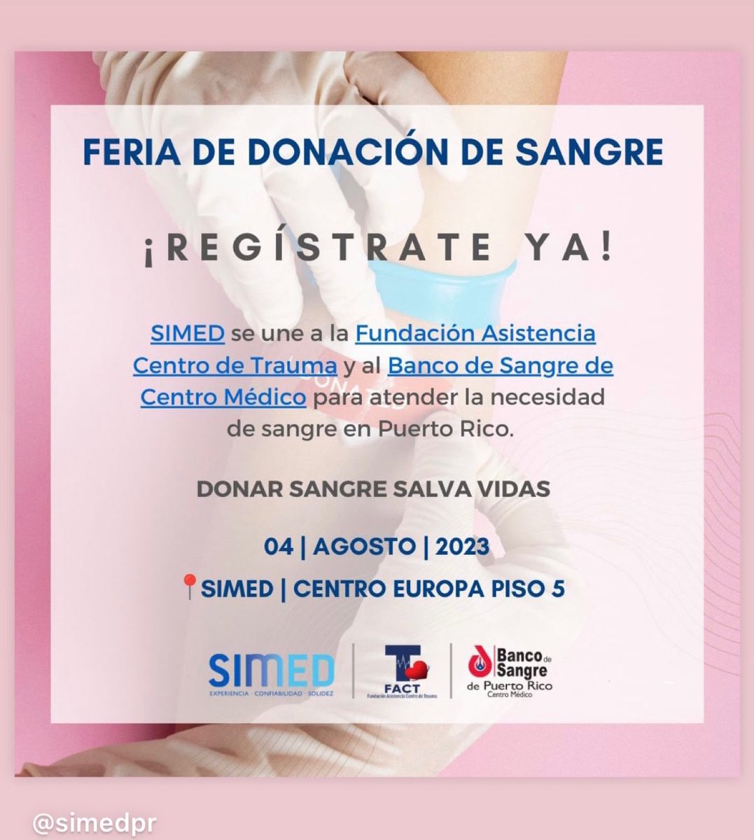 Anna_Ma's tweet photo. ¡Ayúdanos a salvar vidas! Regístrate como donador usando este link: https://t.co/mYV5tWPFqV

Please, share! 🩸❤️🙏🏼
#BloodDonation #DonaSangre https://t.co/z2jYVBW6VZ
