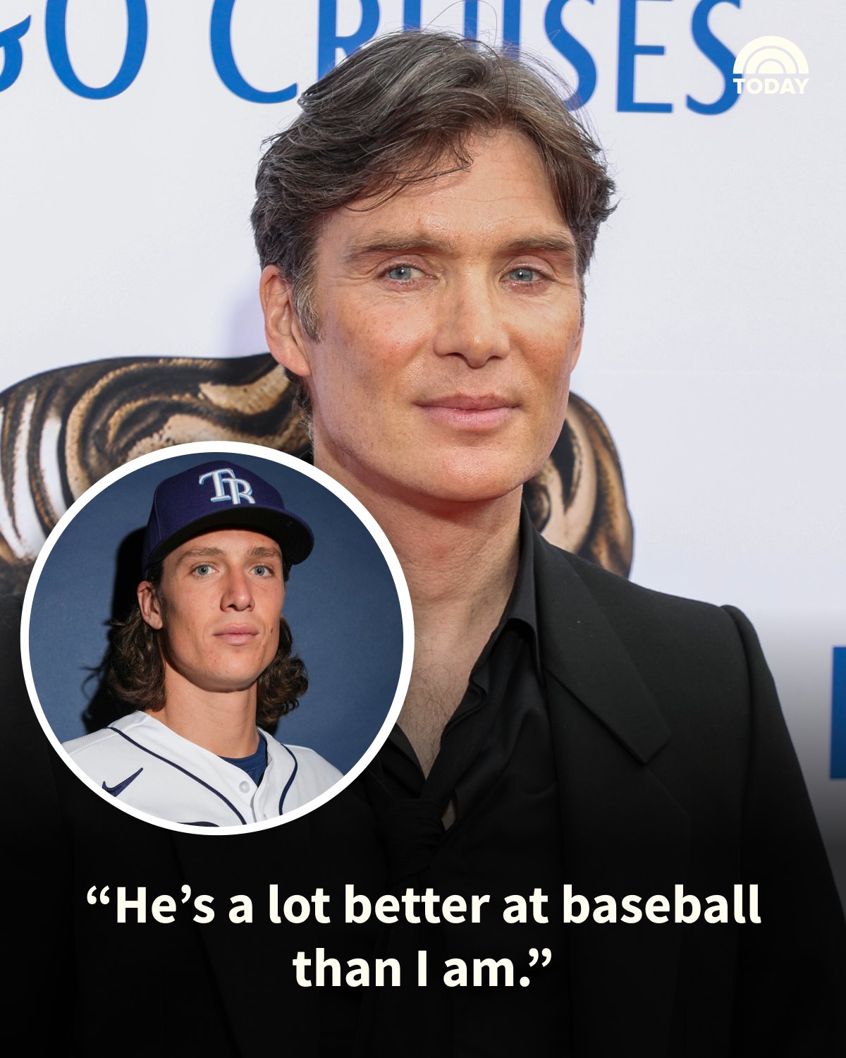 TODAY on X: After years of the @mlb community commenting on @RaysBaseball  pitcher Tyler Glasnow's uncanny resemblance to actor Cillian Murphy, the  Oppenheimer star has acknowledged it. 📸: Getty Images    /