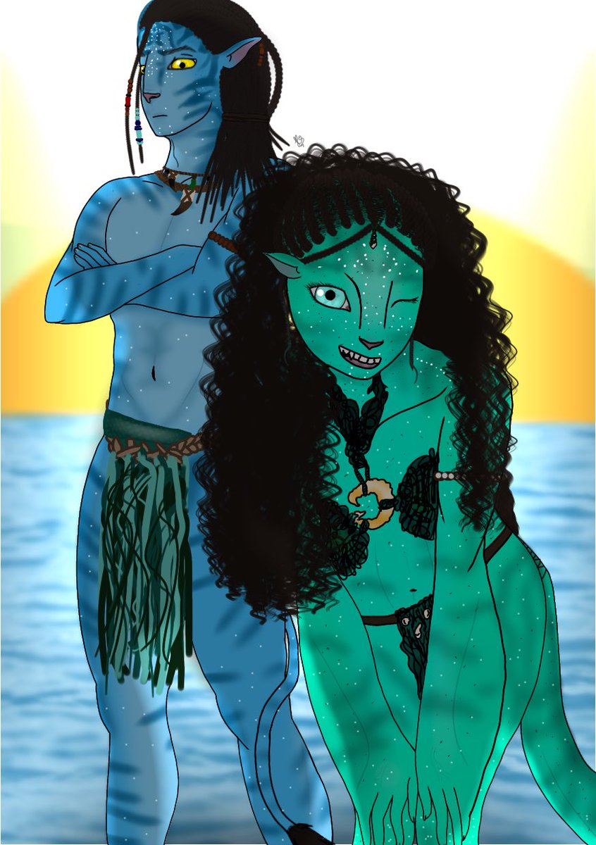 Artyarttown's tweet photo. I drew Lo’ak and Tsireya! 💞
I find them really cute together💞

You think Tsireya would have more tattoos then I drew? ((I personally think she will go after Ronal from the amount)) 

(I once again forgot to post my art, so I will fill my page with it again sorry😭🤌🏻🤭) https://t.co/H2f31EV4Sj
