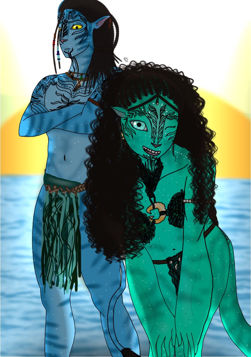 Artyarttown's tweet photo. I drew Lo’ak and Tsireya! 💞
I find them really cute together💞

You think Tsireya would have more tattoos then I drew? ((I personally think she will go after Ronal from the amount)) 

(I once again forgot to post my art, so I will fill my page with it again sorry😭🤌🏻🤭) https://t.co/H2f31EV4Sj