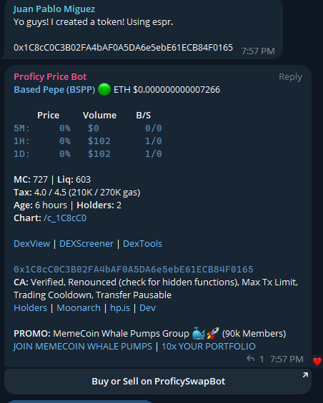 BasedShillBH's tweet photo. Nah Based boys just sent this to $30k for one of the boys in there lul

This is what memes are all about - Juans based
/BASED_PEPE_BASED_BOYS https://t.co/Pxw9dJOVYR