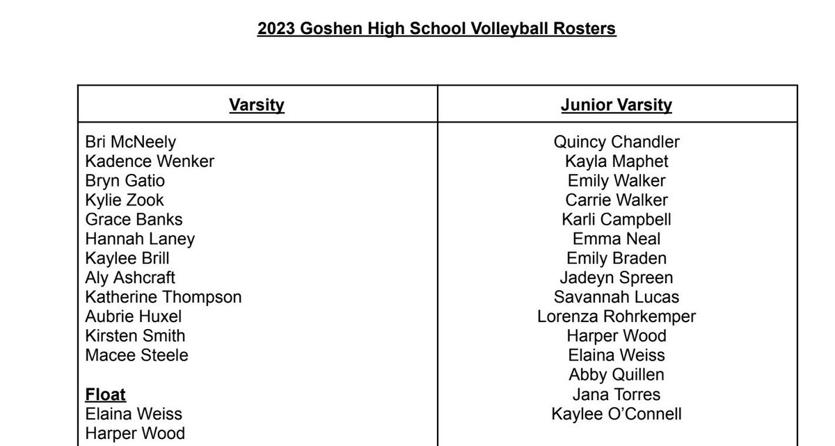 GoGHSVolleyball's tweet photo. 2023 Teams! 🏐 https://t.co/JNwADMEsth