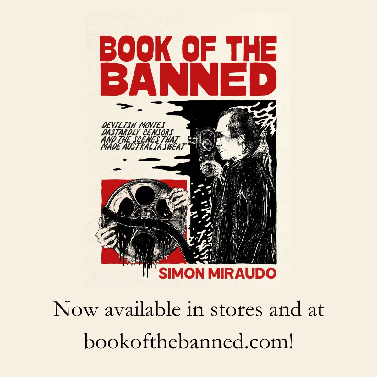 simonmiraudo's tweet photo. BOOK OF THE BANNED: DEVILISH MOVIES, DASTARDLY CENSORS AND THE SCENES THAT MADE AUSTRALIA SWEAT is now available to buy online and in select stores! Hit the link to grab a physical copy or ebook, or to find a bookseller near you! https://t.co/DawI26H2ig https://t.co/jRyhUFVCrs