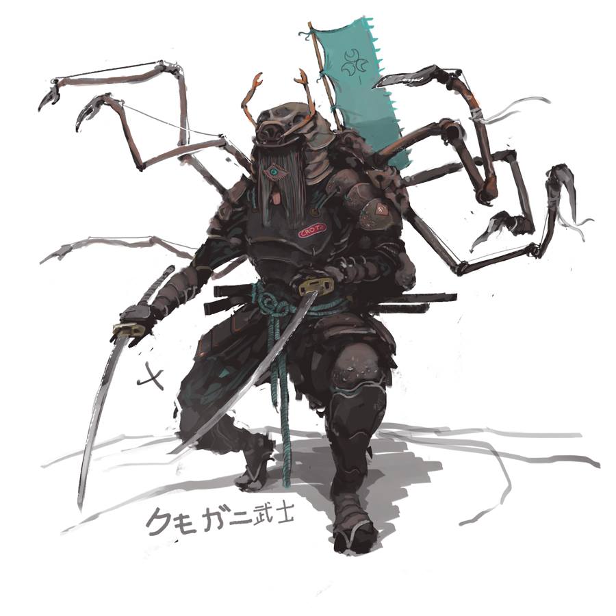 SoesoeKoetjink's tweet photo. Back to 2015 and I think I never post these here. So I used to make a list some concept direction for myself to practice. From these results, I tried to mix : Samurai + Shogun + Fish + Exo skeleton sea creatures. Hope you guys enjoy my old artwork :). #practice #conceptdesign https://t.co/GfEGmYwXGG