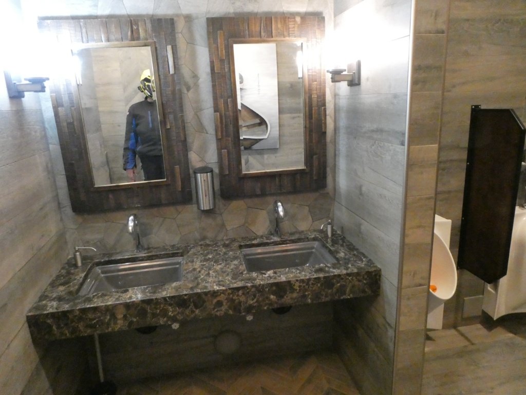 If you're going to The Bold Center in Lac La Biche you just have to stop at the nearby Shell station to see Canada's Best Bathroom. Neither location is on my GPS maps. #GoEastofEdmonton #GoRoadtrips2023 #ThinkBike